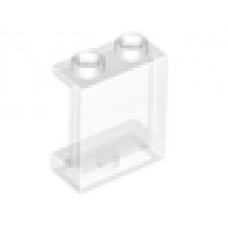 Part 87552 Trans-Clear Panel 1 x 2 x 2 with Side Supports - Hollow Studs 